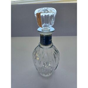 Seagrams VO Glass Decanter Bottle Crystal Cut Stopper 1977‎ Vintage Collectible